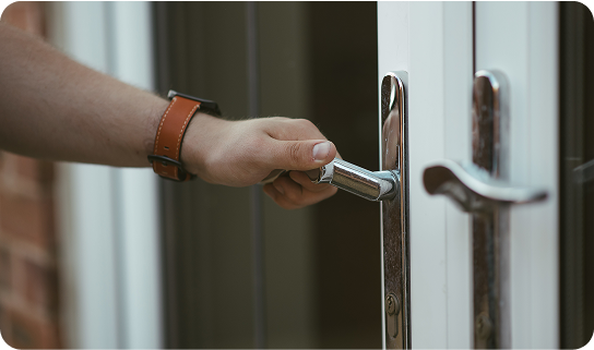 Secure entry feature
